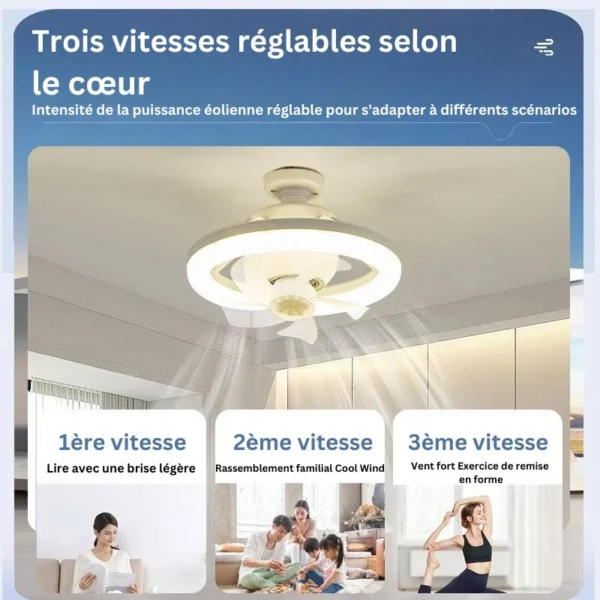 Mini ventilateur USB - Tige flexible - Avec message LED lumineux ' I LOVE YOU